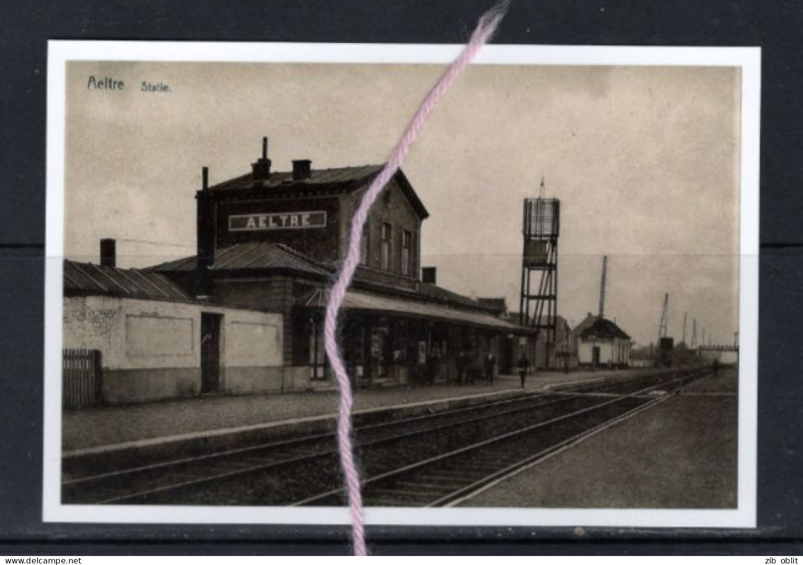 PHOTO  AALTER  OOST VLAANDEREN  GARE STATION REPRO - Aalter