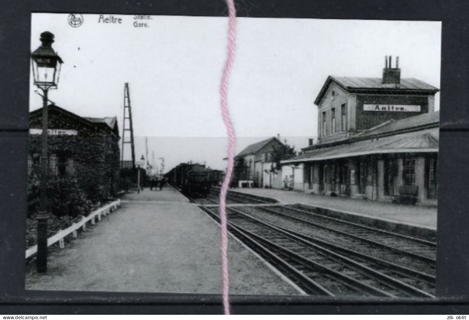 PHOTO  AALTER  OOST VLAANDEREN  GARE STATION REPRO - Aalter