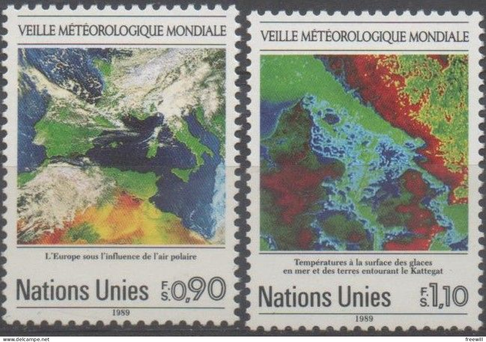 Veille Méteorologique Mondiale XXX 1989 - Neufs