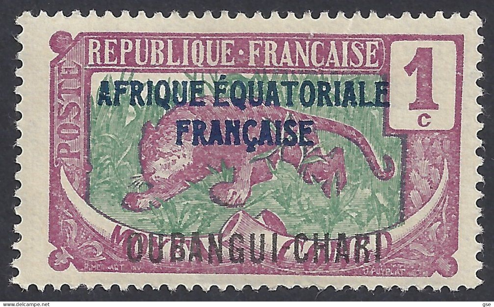 OUBANGUI 1915 - Yvert 43* (L) - Serie Corrente | - Neufs