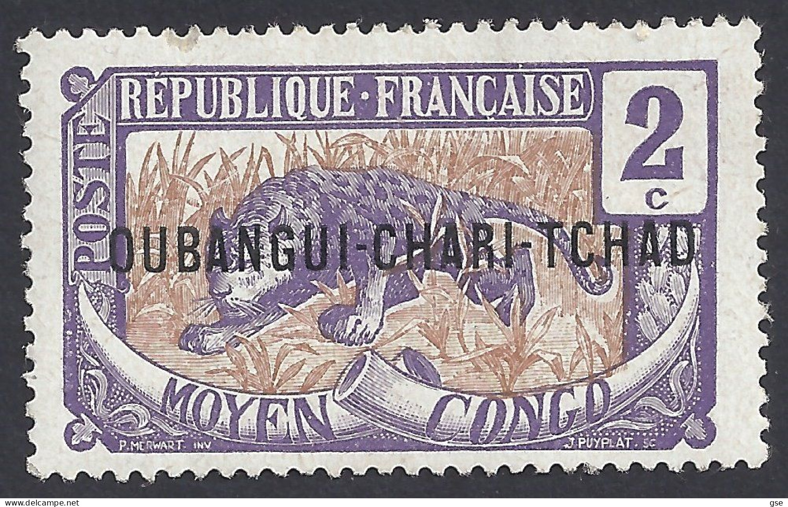 OUBANGUI 1915 - Yvert 2* (L) - Serie Corrente | - Neufs