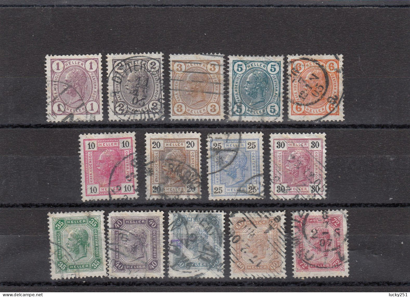 Autriche - Année 1904 - Obl. - Empire - N°YT 81 à 94 - - Used Stamps