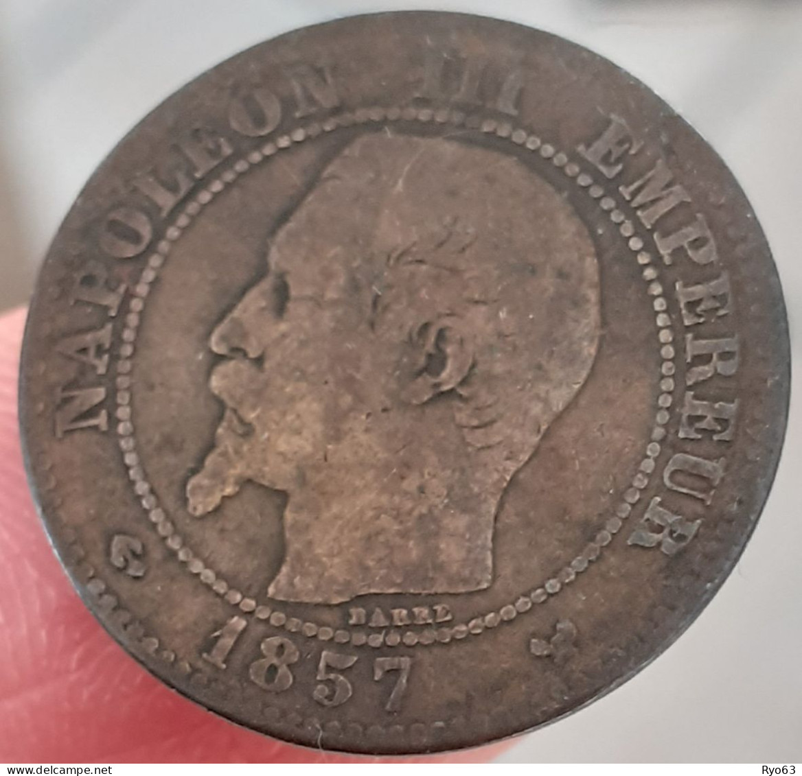 Monnaie 2 Centimes Napoléon III 1857 W - 2 Centimes