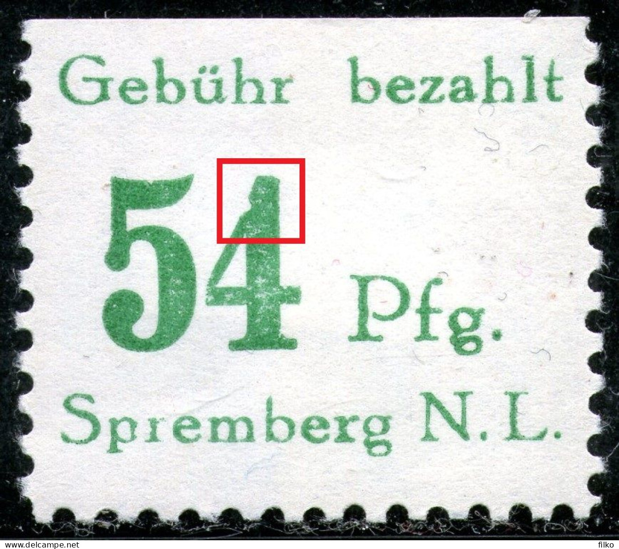 Germany,Spremberg Distrct Local Post,MLH *,error Shown On Scan - Mint