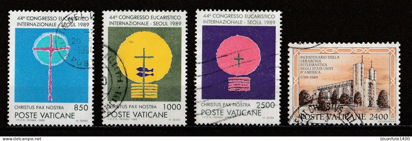 Vatican 1989 : Timbres Yvert & Tellier N° 849 - 850 - 853 - 854 - 858 - 860 - 861 - 862 - 863 Et 866 Oblitérés. - Oblitérés