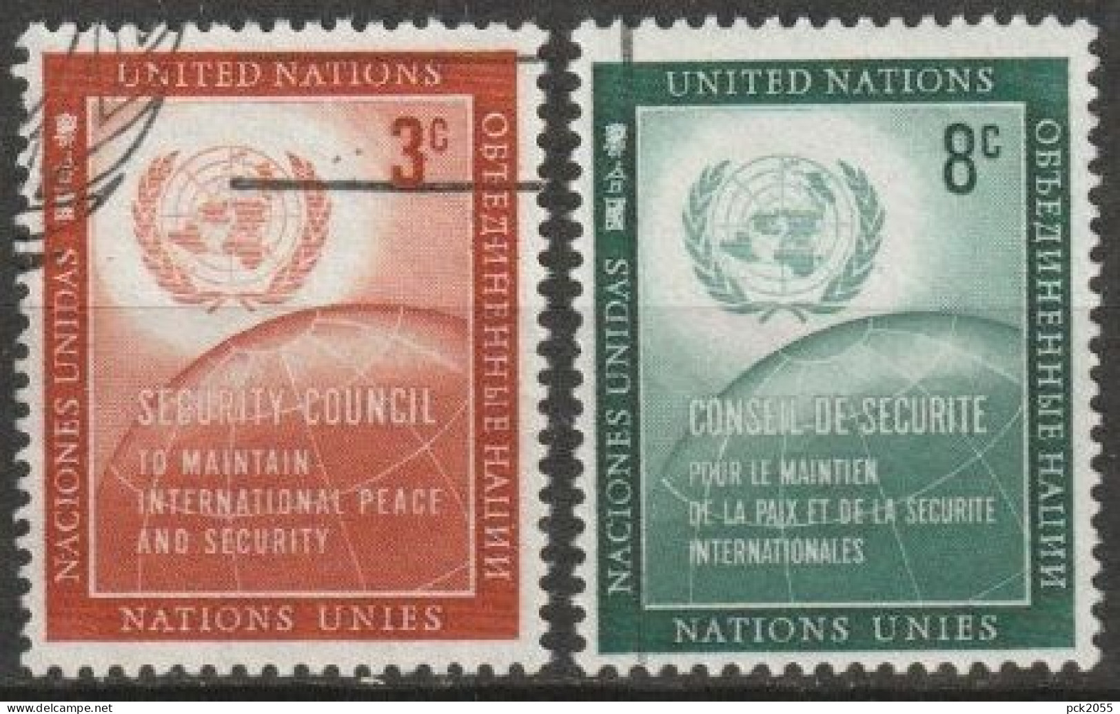 UNO New York 1957 Mi-Nr.62 - 63 O Gestempelt Tag Der UNO ( 4161) Günstiger Versand - Used Stamps
