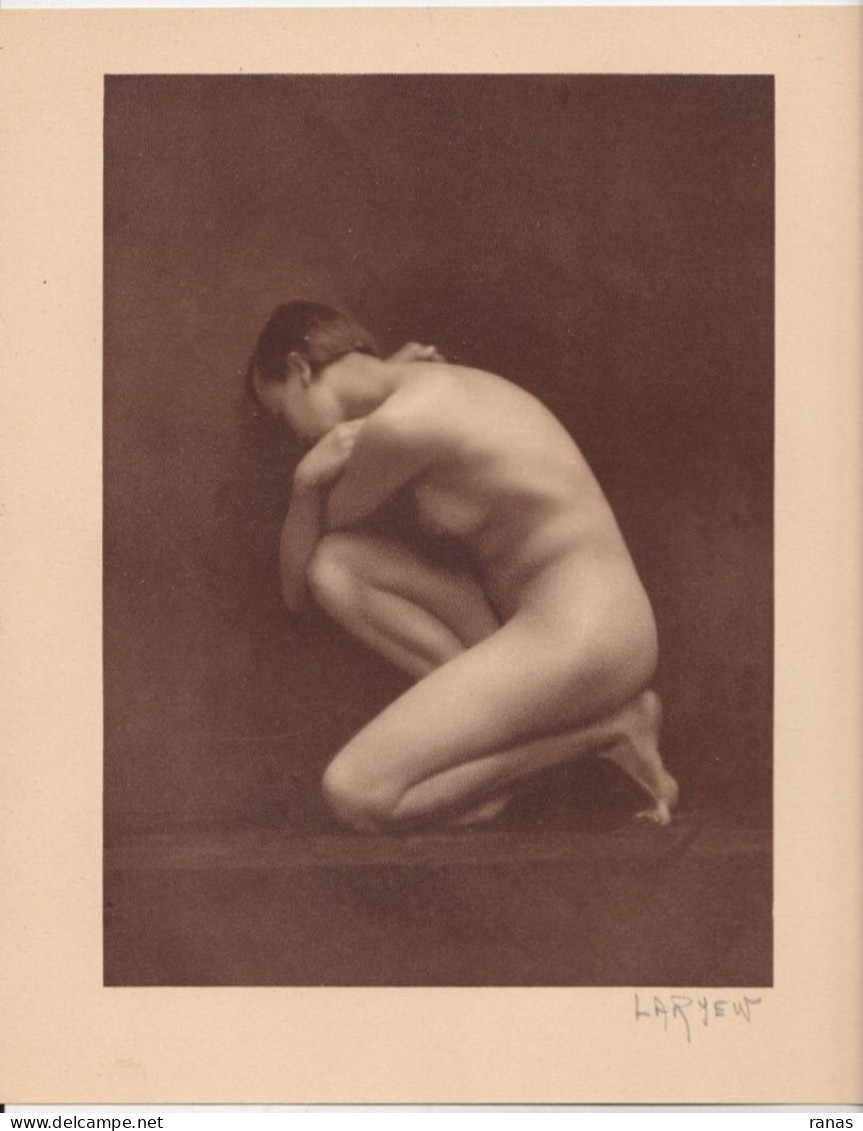 Gravure Nu Féminin Académique Femme Nue érotisme Risque Signé Au Crayon LARYEW 27,5 X 22 - Manifesti