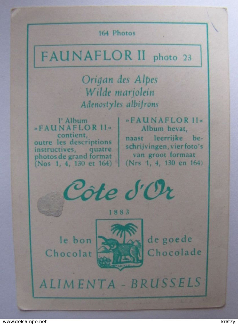 CHROMOS - Chocolat Côte D'Or - Faunaflor - Côte D'Or