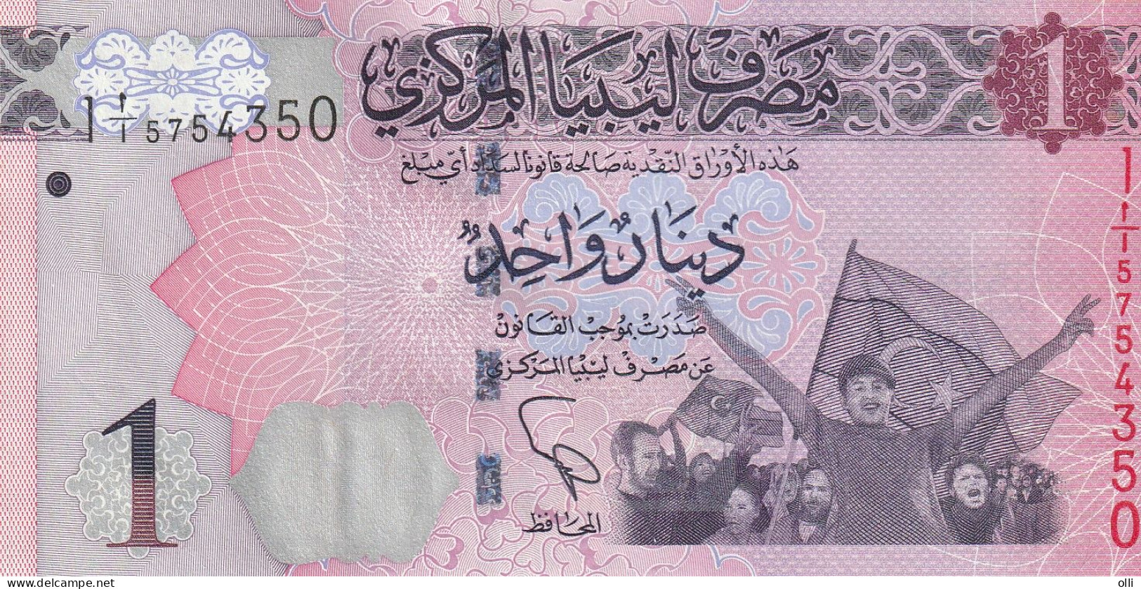 LIBYA 1 DINAR ND/2013   P-76  Unc - Libië