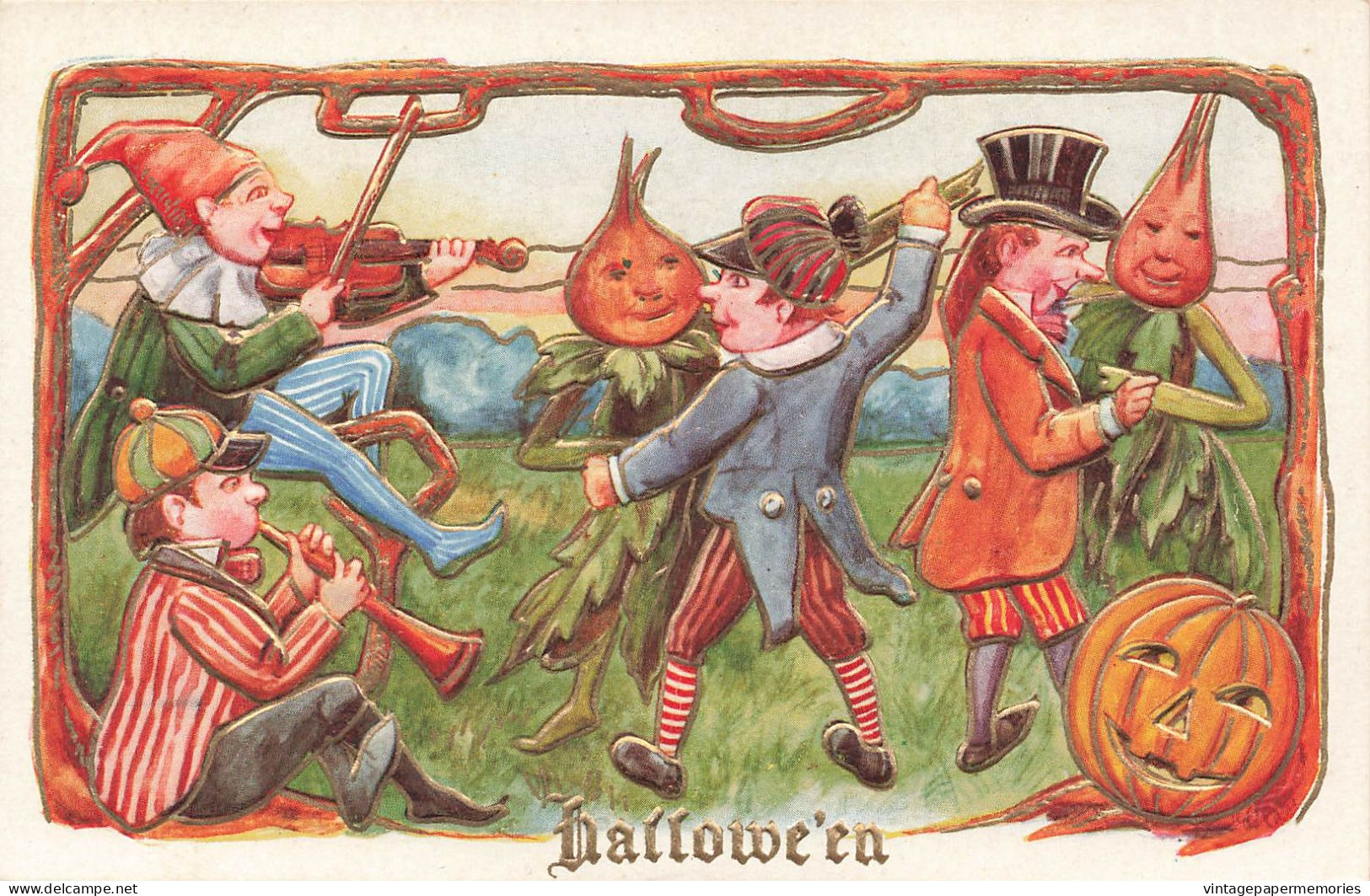 370309-Halloween, Whitney No WNY10-1, Men Dancing With Turnip Head Women - Halloween