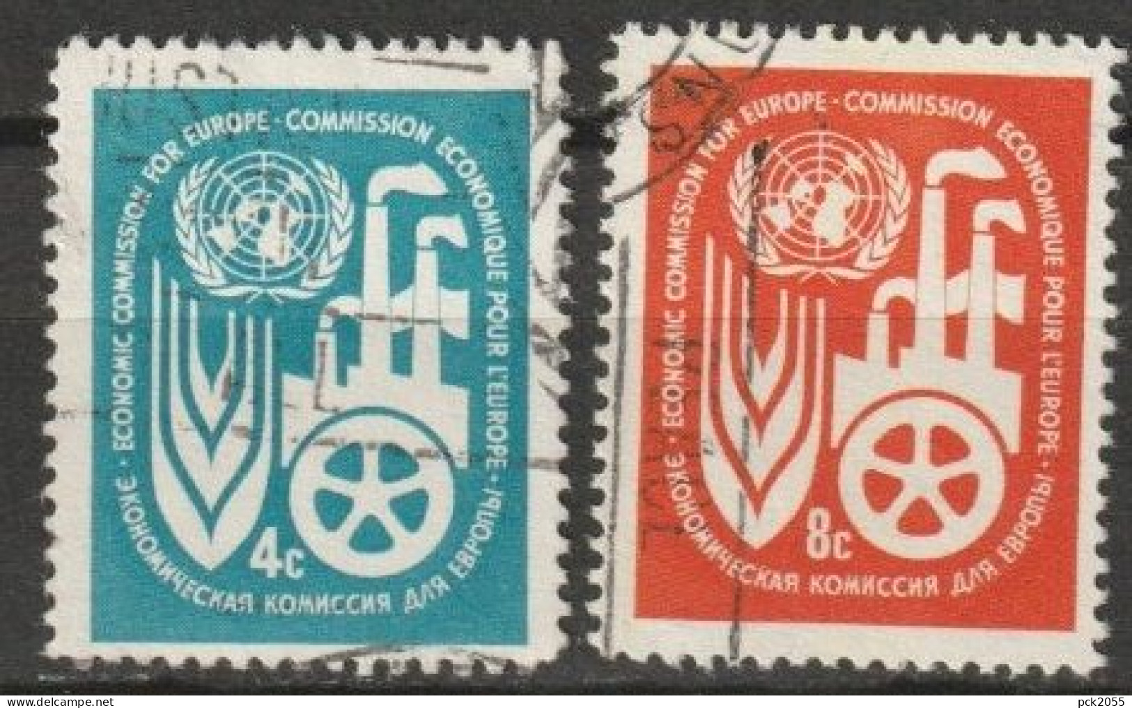 UNO New York 1959 Mi-Nr.78 - 79 O Gestempelt ECE ( 4219) Günstiger Versand - Used Stamps