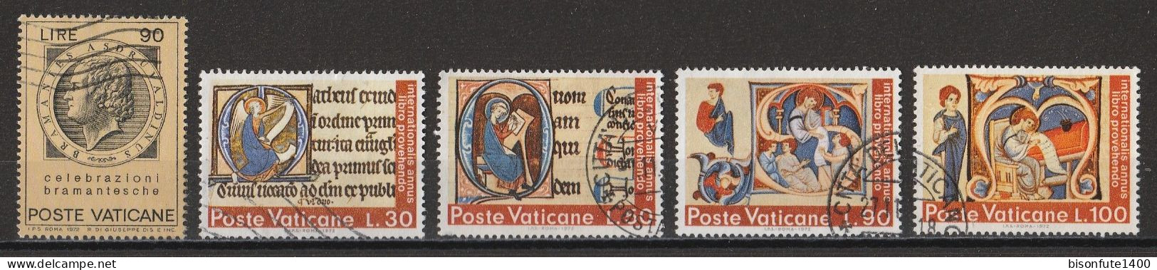 Vatican 1972 : Timbres Yvert & Tellier N° 534 - 542 - 543 - 544 - 545 - 546 - 547 - 548 Et 550 Oblitérés. - Usati