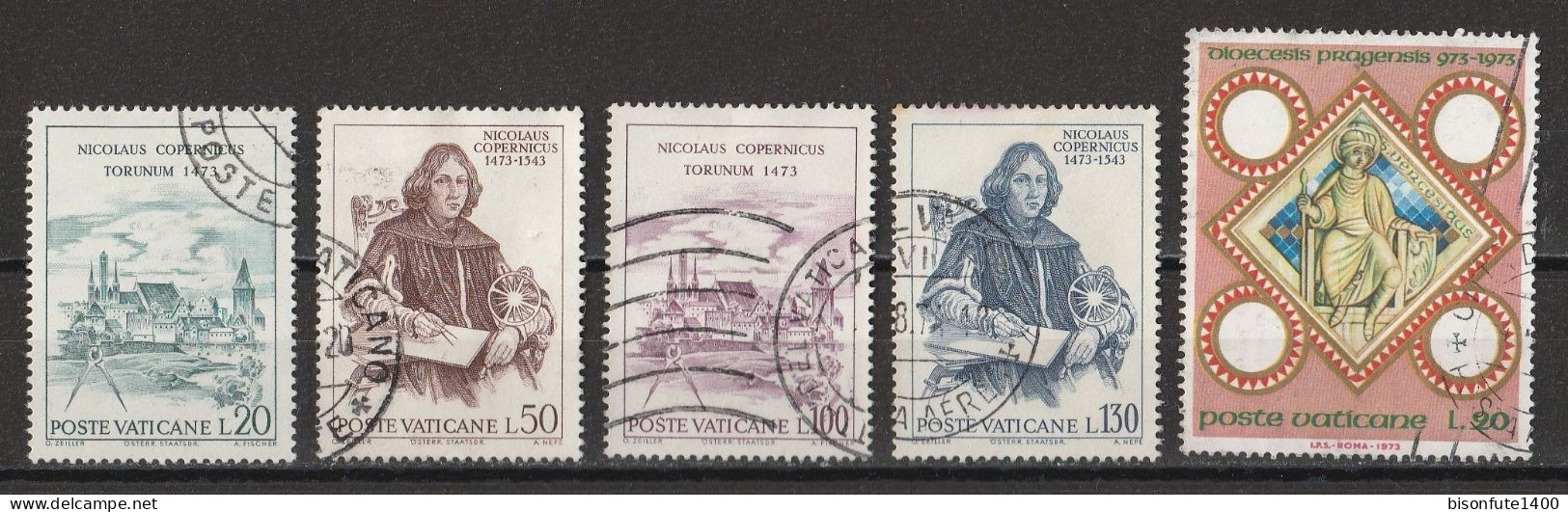 Vatican 1973 : Timbres Yvert & Tellier N° 552 - 553 - 554 - 555 - 556 - 557 - 558 - 559 - 560 - 561 - 562 - 563 - 564... - Oblitérés