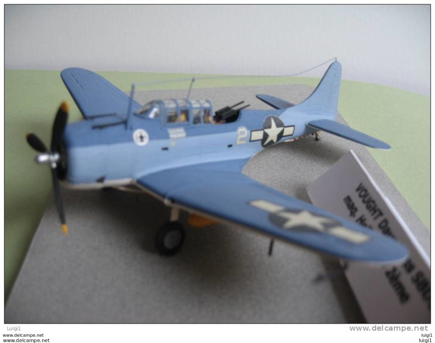 Maquette Plastique HELLER " Avion Militaire VOUGHT Dauntless SBD5 "  - Montée  éch : 72ème - Détaillée Et Complète. TB - Vliegtuigen