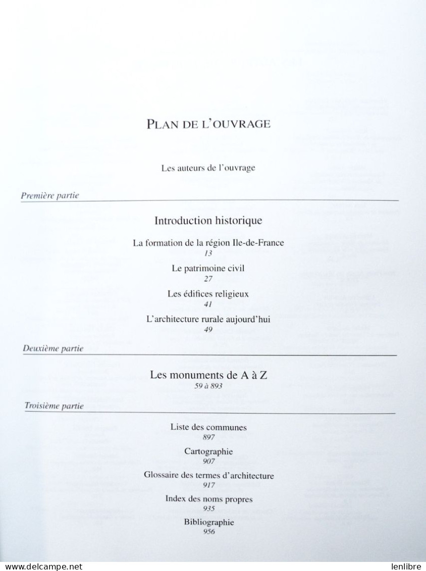 DICTIONNAIRE Des MONUMENTS D’Ile-de-France. Ouvrage Collectif. Ed. HERVAS. 1999. - Ile-de-France