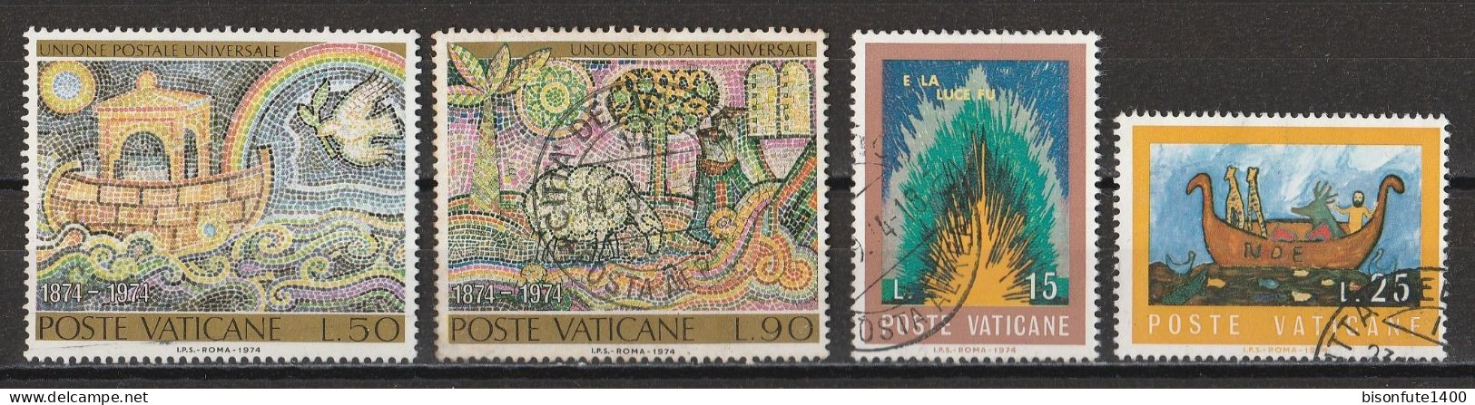 Vatican 1974 : Timbres Yvert & Tellier N° 569 - 570 - 571 - 572 - 573 - 574 - 575 - 576 - 577 Et 578 Se Tenant - 579 -.. - Oblitérés