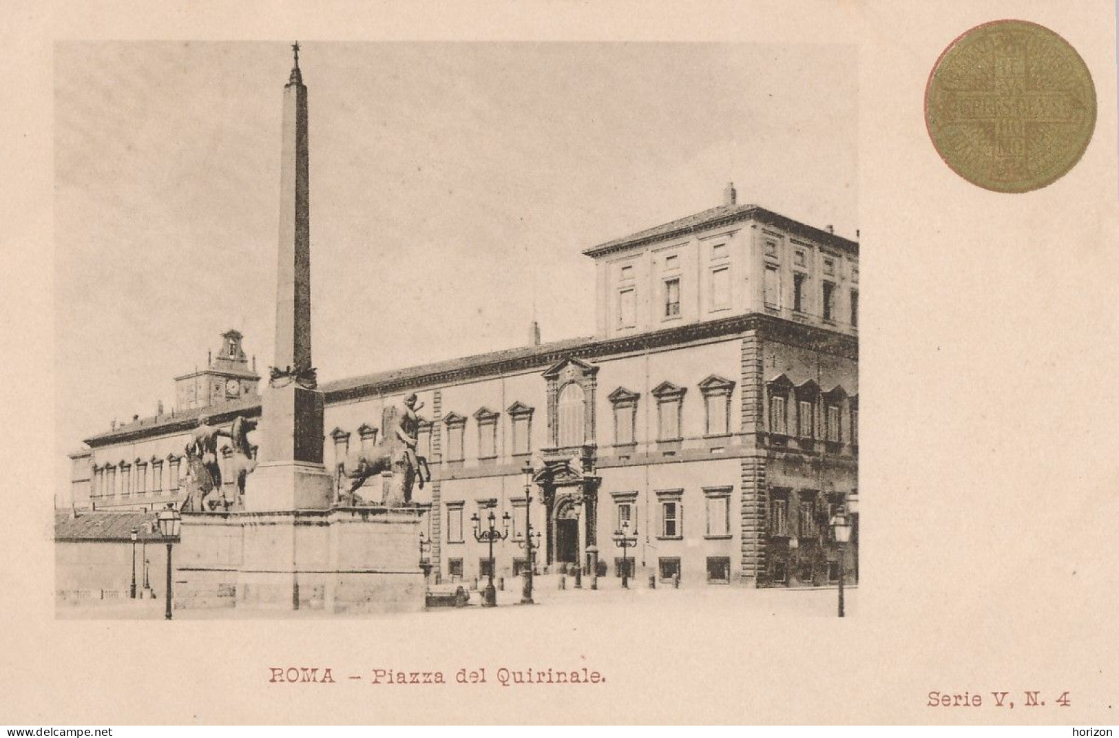 2f.527  ROMA - Serie Anno Santo 1900 - Piazza Del Quirinale - Castel Sant'Angelo