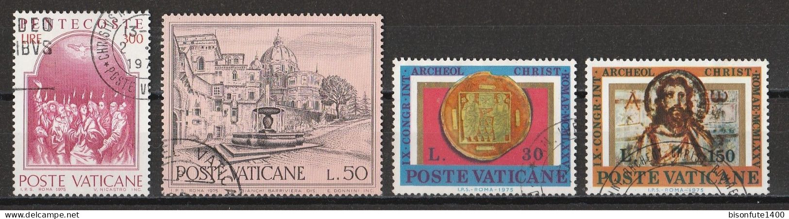 Vatican 1975 : Timbres Yvert & Tellier N° 593 - 596 - 600 - 601 - 602 - 603 - 604 - 605 - 606 - 607 - 608 - 609 Et... - Used Stamps