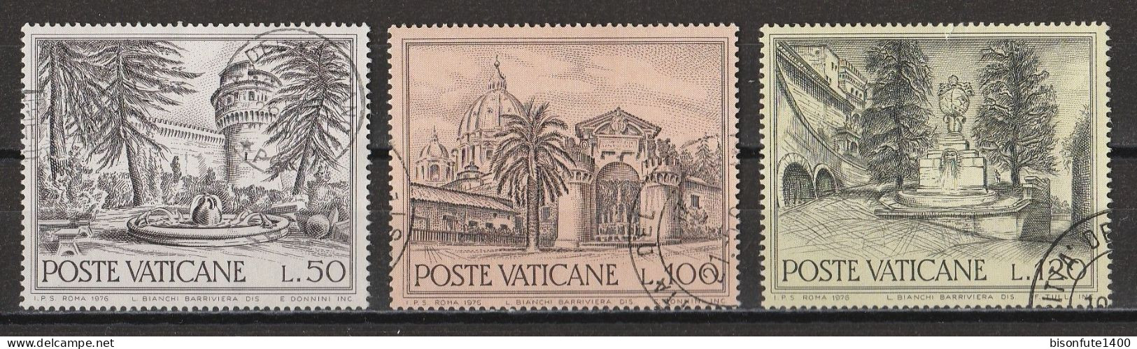 Vatican 1976 : Timbres Yvert & Tellier N° 622 - 623 - 624 - 625 - 626 Et 627 Oblitérés. - Usati