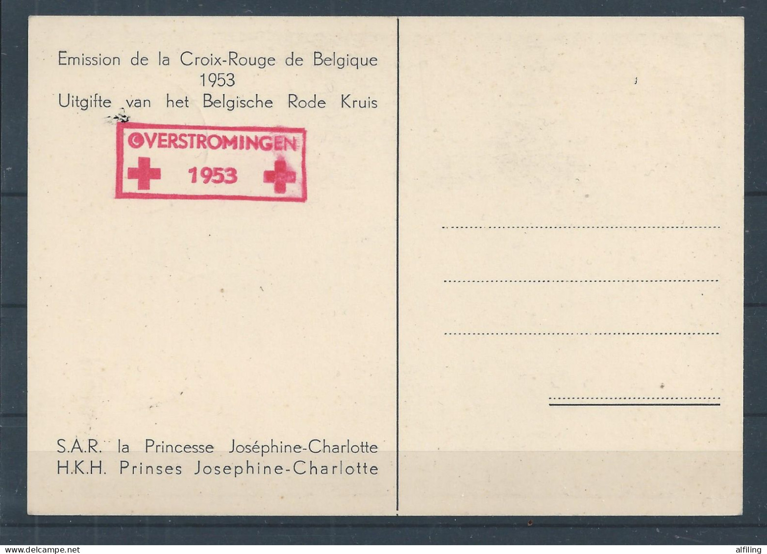 912 + 913 CM Cote 75.00  Souvenir  Croix-Rouge Princesse Joséphine Charlotte - 1951-1960