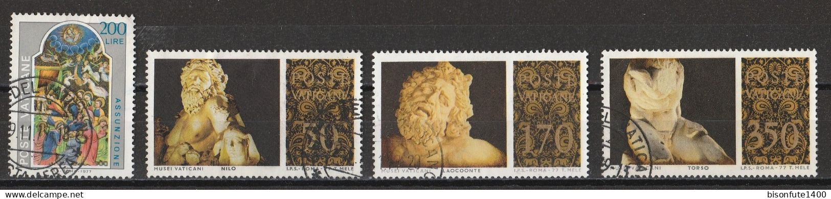 Vatican 1977 : Timbres Yvert & Tellier N° 636 - 638 - 642 - 643 - 646 - 648 Et 649 Oblitérés. - Usati