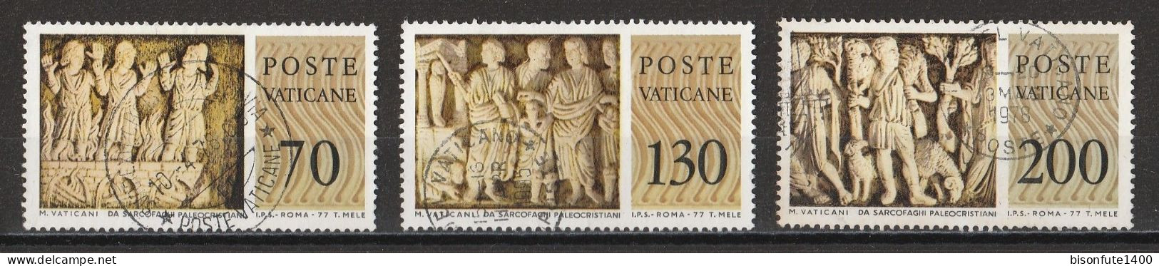 Vatican 1977 : Timbres Yvert & Tellier N° 636 - 638 - 642 - 643 - 646 - 648 Et 649 Oblitérés. - Oblitérés
