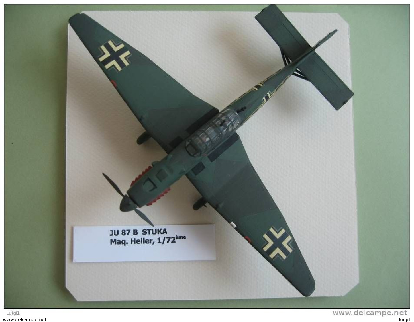 Maquette Plastique HELLER " Avion Militaire STUKA  JU 87 B  "  - Montée  éch : 72ème - Détaillée Et Complète. TB - Vliegtuigen