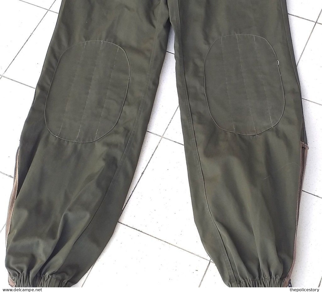 Pantaloni Mimetica Verde NATO Tg. 50 Del 1977 Originali Etichettati - Uniformes