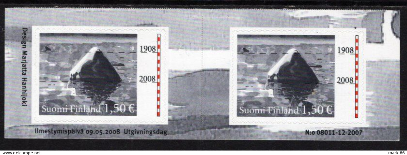 Finland - 2008 -  UNESCO World Heritage 2008 - Kvarken Archipelago - Mint Self-adhesive Stamp Pair - Neufs