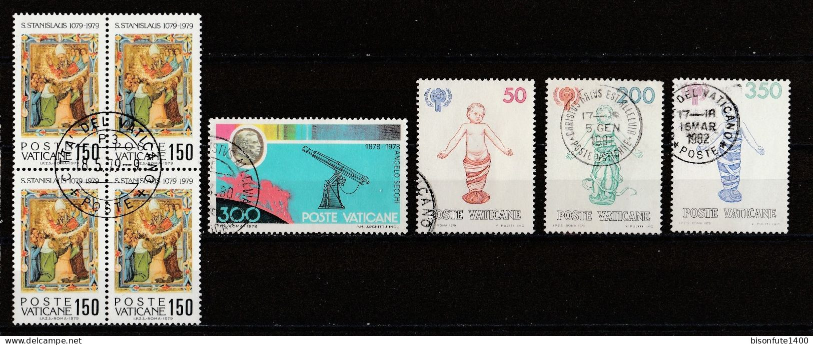 Vatican 1979 : Timbres Yvert & Tellier N° 666 - 668 - 669 - 670 - 671 - 672 - 670 En Bloc De Quatre - 677 - 685 - 687 .. - Used Stamps