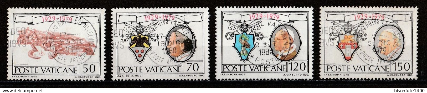 Vatican 1979 : Timbres Yvert & Tellier N° 678 - 679 - 680 - 681 - 682 - 683 Et 684 Oblitérés. - Usati