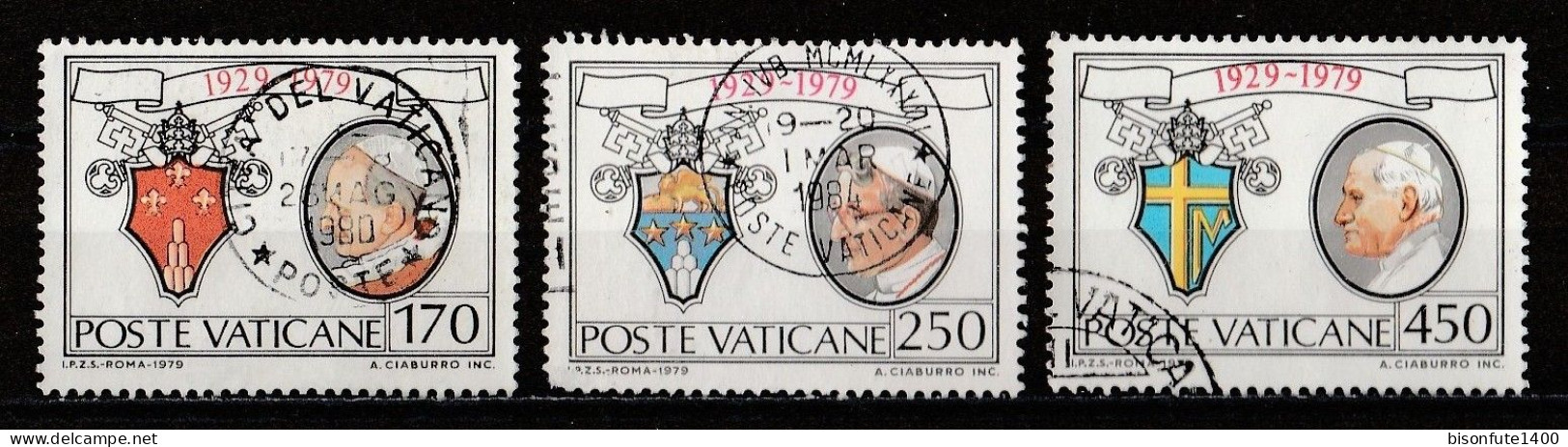 Vatican 1979 : Timbres Yvert & Tellier N° 678 - 679 - 680 - 681 - 682 - 683 Et 684 Oblitérés. - Oblitérés