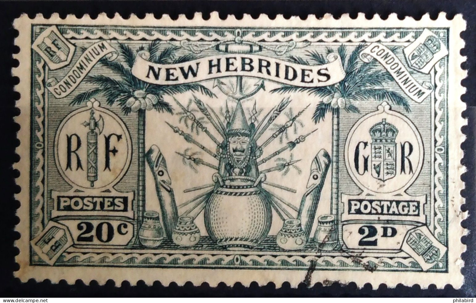 NOUVELLES HEBRIDES                      N° 93                      OBLITERE - Used Stamps