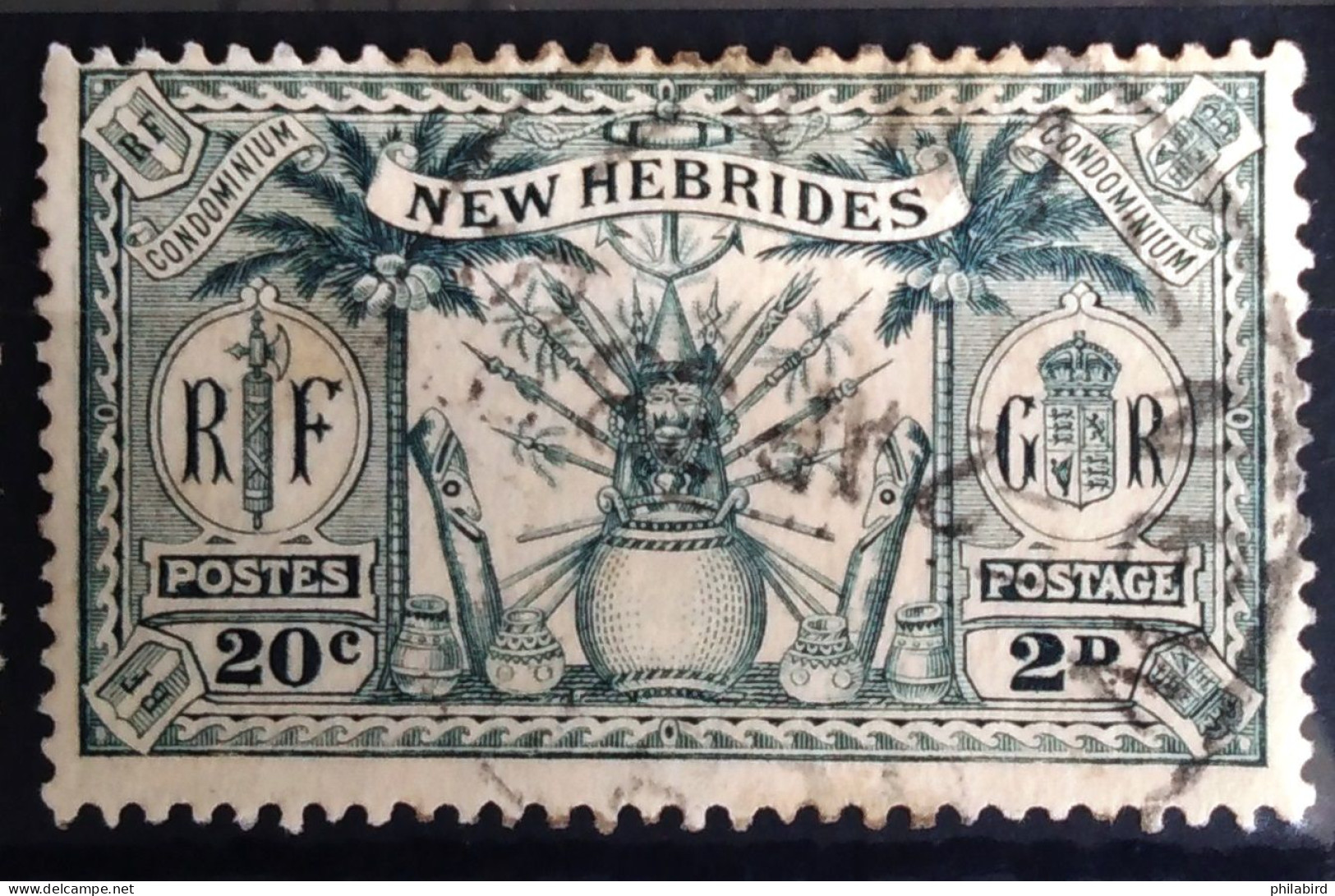 NOUVELLES HEBRIDES                      N° 93                      OBLITERE - Used Stamps