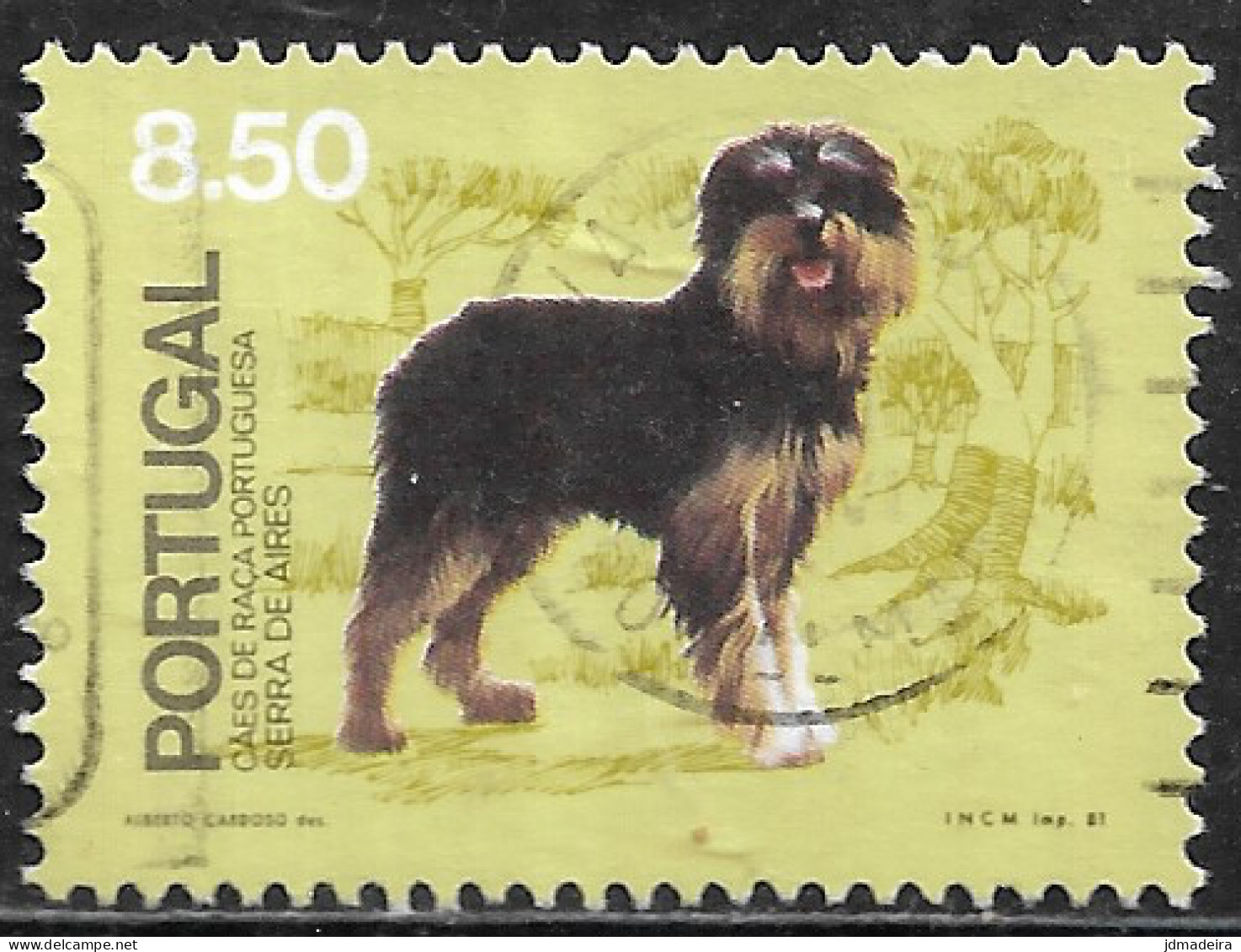 Portugal – 1981 Portuguese Breed Dogs 8.50 Used Stamp - Oblitérés