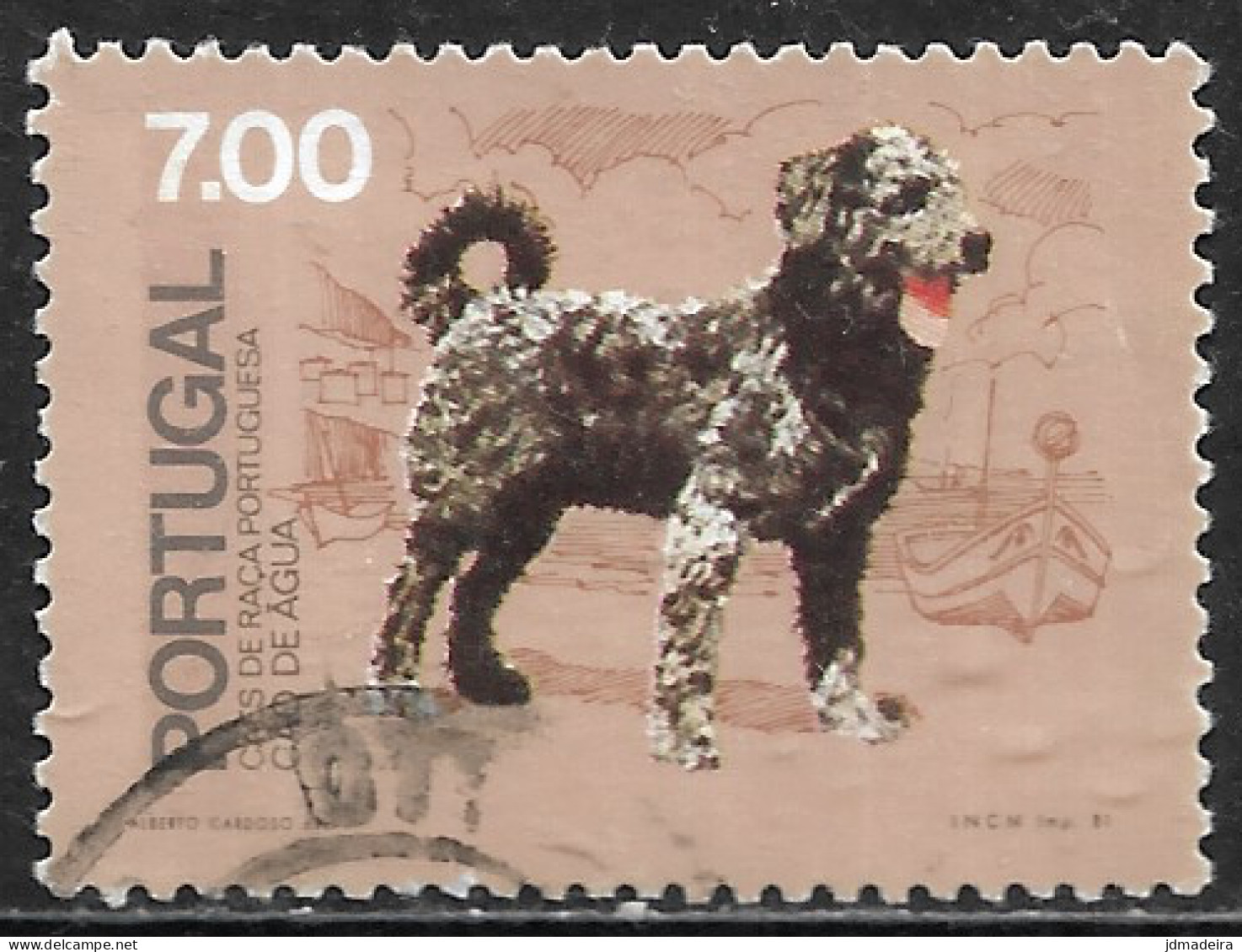 Portugal – 1981 Portuguese Breed Dogs 7.00 Used Stamp - Used Stamps