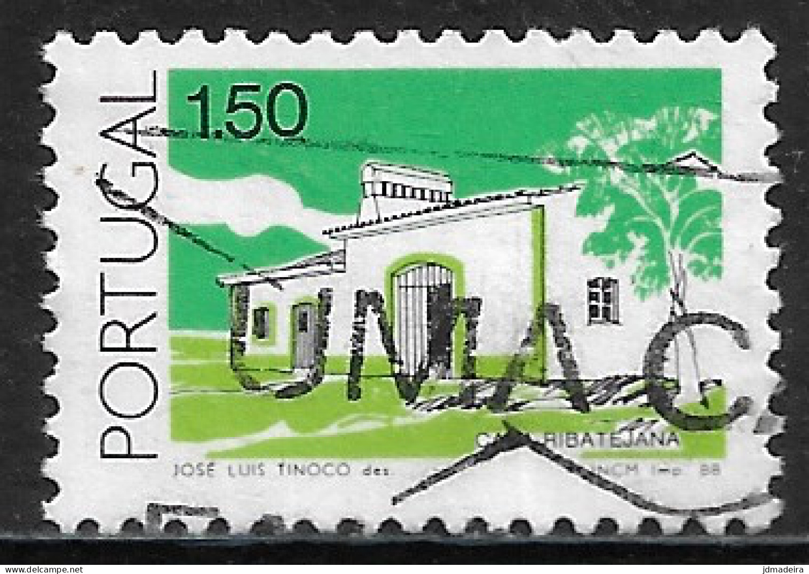 Portugal – 1988 Popular Architecture 1.50 Used Stamp - Gebraucht