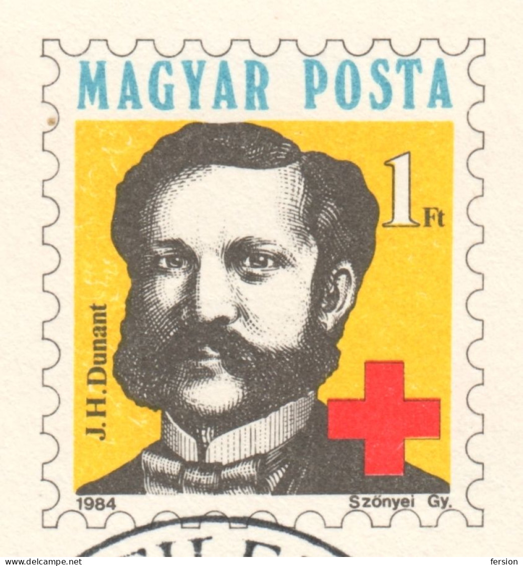 Henry Dunant - Red Cross - STATIONERY POSTCARD - 1984 Hungary - Not Used MEDFILEX FDC Postmark PÉCS - Henry Dunant