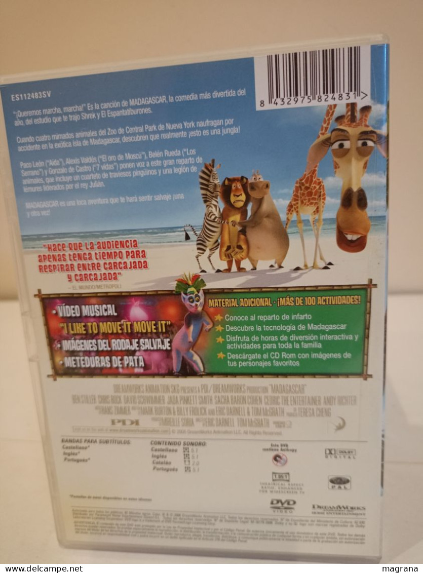 Película Dvd. Madagascar. 2006. Del Estudio Que Trajo Shrek Y El Espantatiburones. - Enfants & Famille