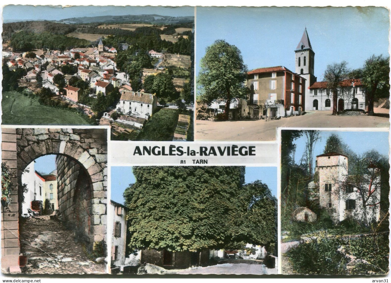 ANGLES La RAVIEGE  --  5 VUES Des ANNEES 65 - 68   -- CARTE ASSEZ RARE De L' EDITEUR COMBIER  - - Angles