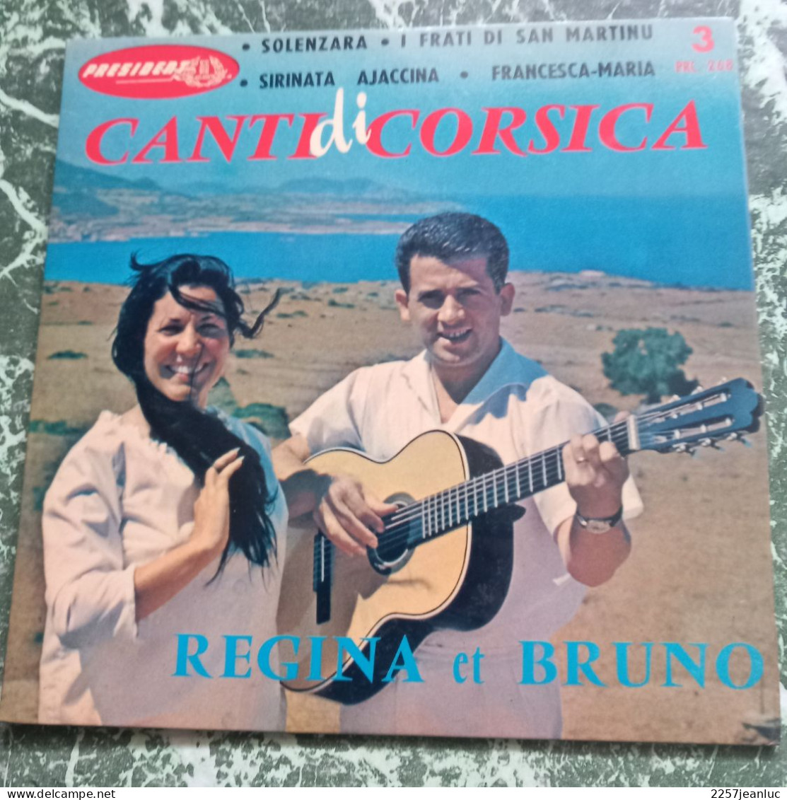 45 Tours President 4 Titres:  Canti Di Corsica De Regina Et Bruno - Musiche Del Mondo