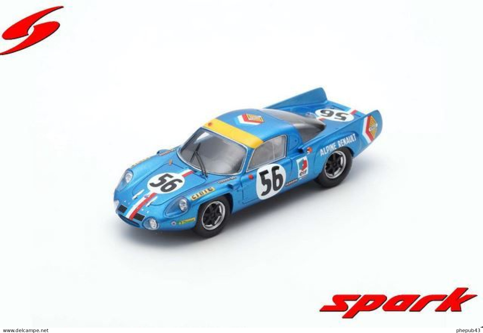 Alpine A210 - 24h Le Mans 1968 #56 - J-L. Marnat/J-F. Gerbault - Spark - Spark