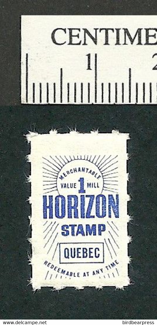 B63-77 CANADA Horizon Trading Stamp 1961 1 Mill Blue MNH - Werbemarken (Vignetten)