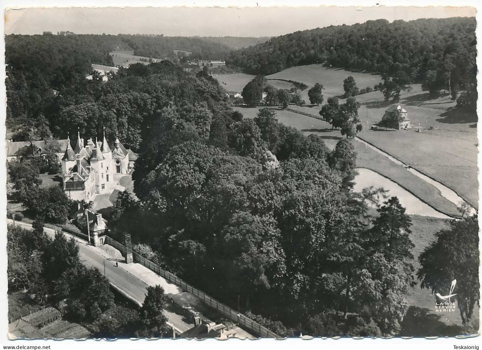 PAVILLY (76.Seine Maritime) "En Avion Au-dessus De..." Ed. Lapie. Le Château - Pavilly