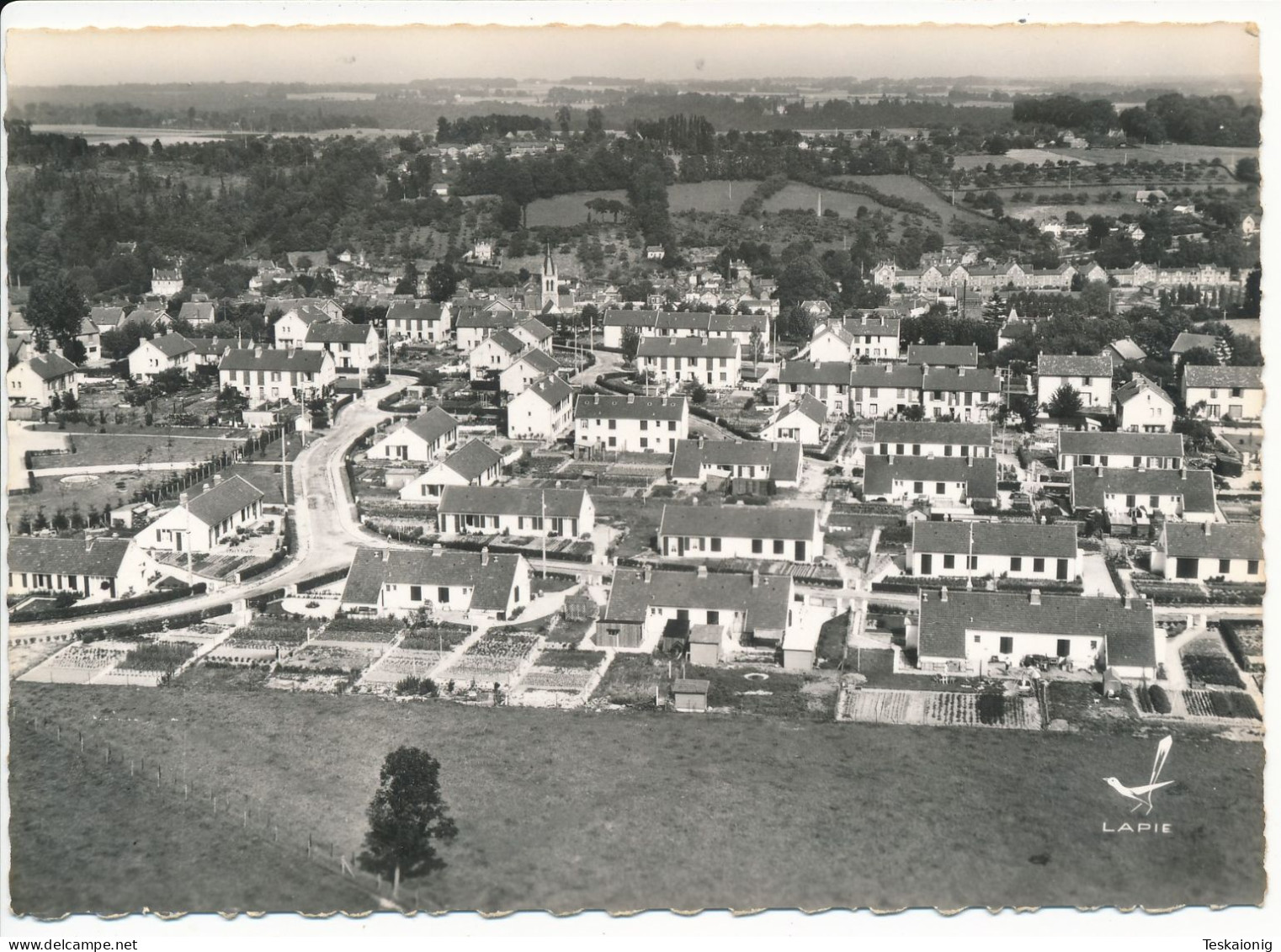 PAVILLY (76.Seine Maritime) "En Avion Au-dessus De..." Ed. Lapie. Le Hameau De La Vierge - Pavilly