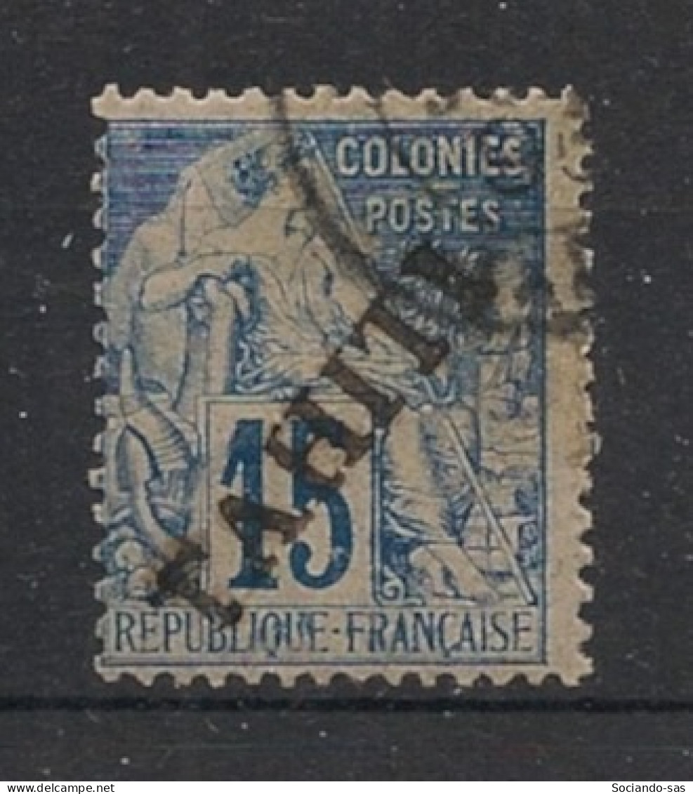 TAHITI - 1893 - N°YT. 12 - Type Alphée Dubois 15c Bleu - Oblitéré / Used - Gebraucht
