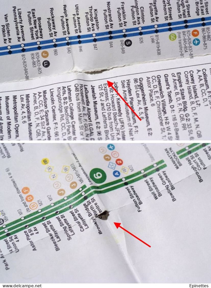 Plan Dépliant Du Métro De New-York, USA, NY City Subway Map, 1979-80 - Mundo