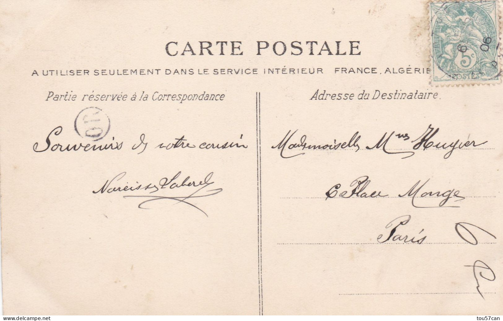 ARTHEZ - PAU - PYRENEES ATLANTIQUES  -  (64)  -  CPA ANIMEE DE 1906 - HALLE AUX GRAINS - BEL AFFRANCHISSEMENT POSTAL. - Arthez De Bearn