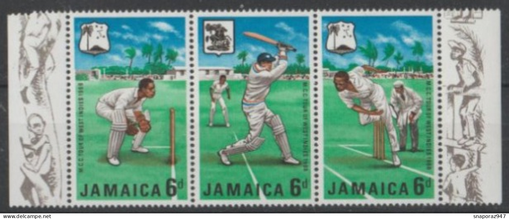 1968 Jamaica Cricket Set MNH** Rx99 - Cricket