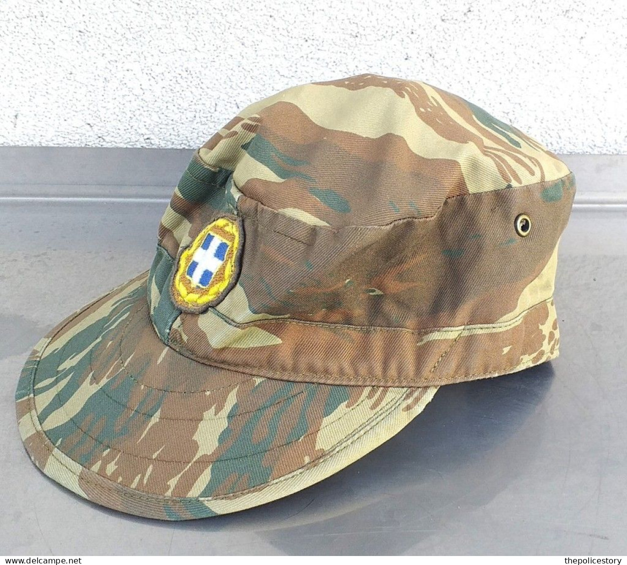 Berretto Da Campo Esercito Greco Mimetismo Lizard Ottimo Etichettato Tg. 55 - Hoeden